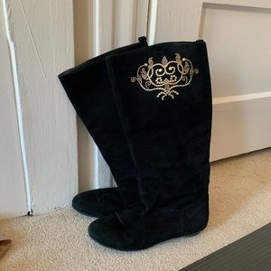 Wide calf knee-high boots